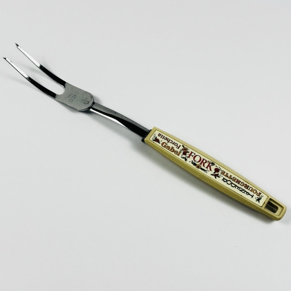Vintage Ekco 2 Prong Meat Serving Fork Tenedor Gabel Forchetta Fourchette USA